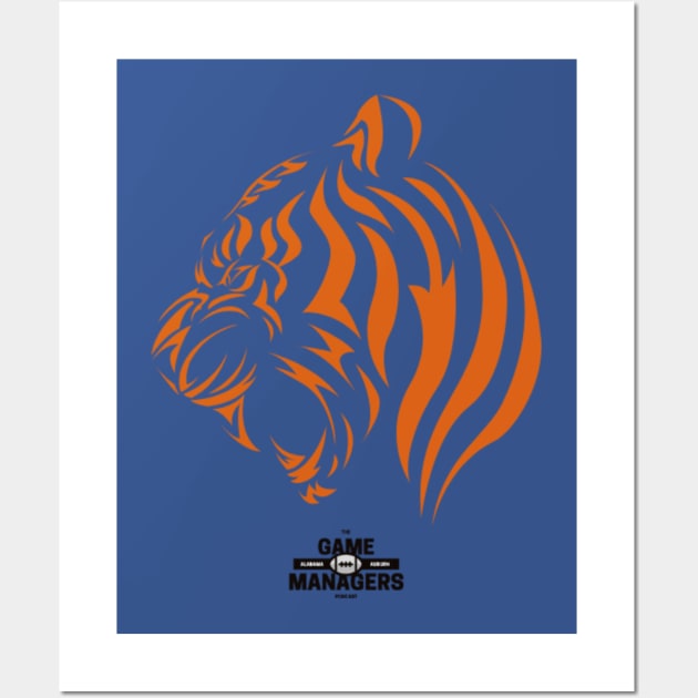 The Game Managers Podcast Tiger Orange Wall Art by TheGameManagersPodcast